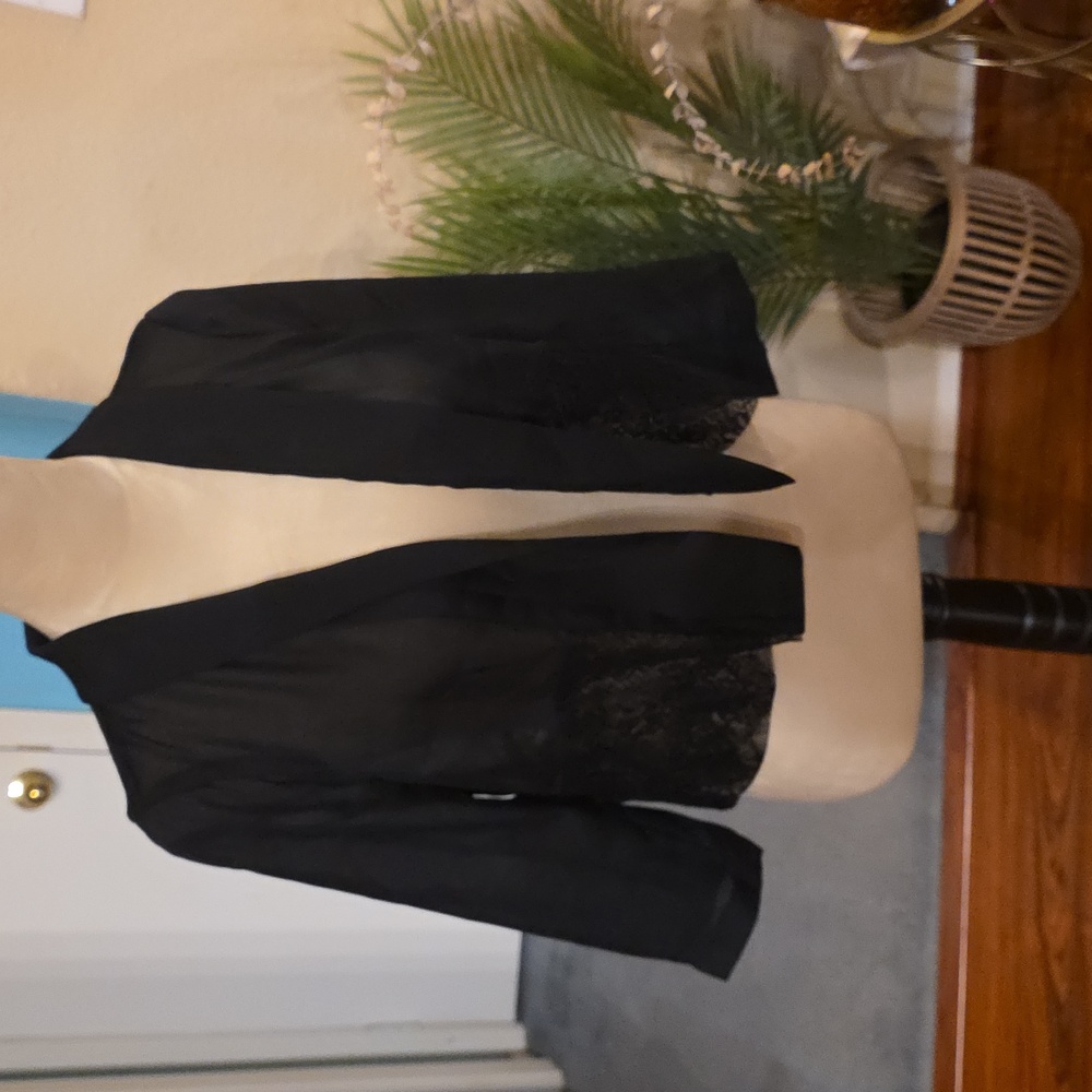 Mimi Chica Black Lace Women's Blazer